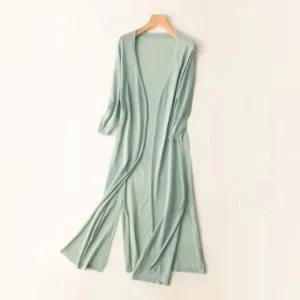 Cardigan kimono femme vert