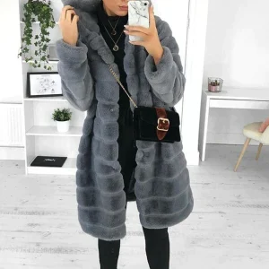 Manteau d'hiver à Capuche pour Femmes