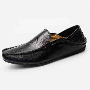 Mocassins décontractés en cuir synthétique pour hommes
