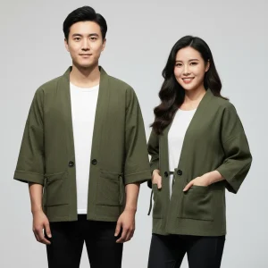 Haori ample kaki