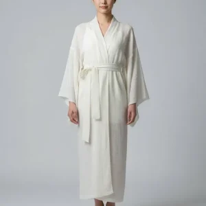 Kimono femme laine blanc