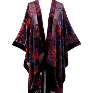 Kimono femme en velours transparent