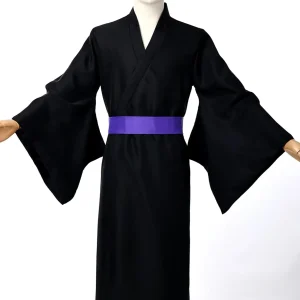 Nagajuban noir en polyester pour homme