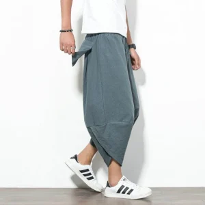 Pantalon japonais Bleu