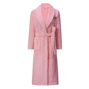 Peignoir kimono homme polaire rose