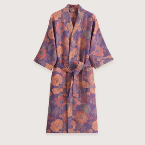 Peignoir kimono coton | Ikebana