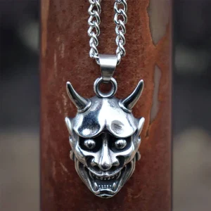 Pendentif japonais Hannya terrifiant