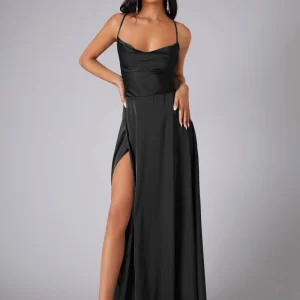 Robe Longue pour Femmes avec dos Croisé