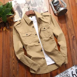 Chemise Cargo Vintage pour Homme