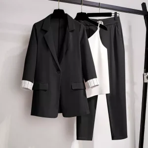 Ensemble Blazer, Débardeur et Pantalon pour Femmes