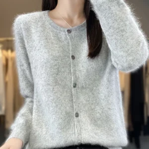 Cardigan Boutonné Chaud pour Femmes