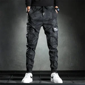 Pantalon Cargo avec Poches Latérales pour Homme