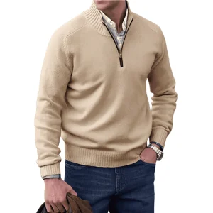 Pull à Quart de Glissière pour Hommes