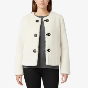 VALERIQUE | Veste en Fausse Fourrure pour Femme – Boutons Toggle
