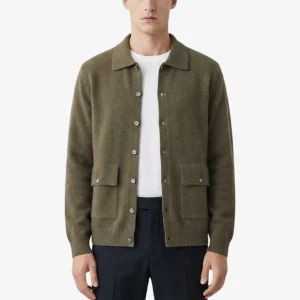 VALERIQUE | Cardigan Classique à Boutons pour Homme – Maille Douce Essentielle