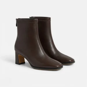 VALERIQUE | Bottines Vintage à Bout Carré pour Femme – Élégance Intemporelle