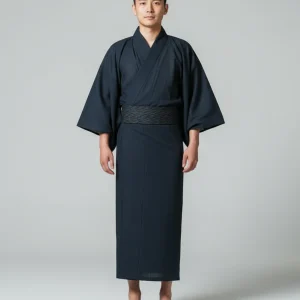 Yukata Homme bleu marine