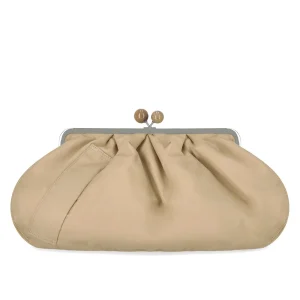 MAX MARA WEEKEND PASTICCINO APIO LARGE BEIGE CLUTCH