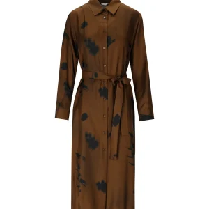 MM MAX MARA JADI BRONZE SHIRT DRESS