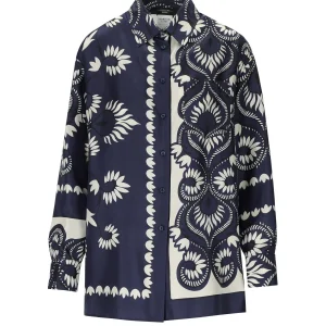 MAX MARA WEEKEND LASTRA BLUE SHIRT