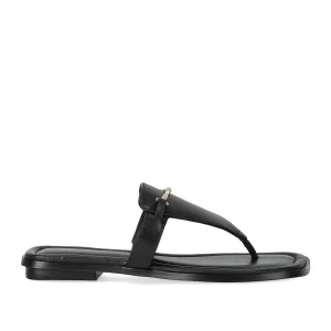 MICHAEL KORS LENA BLACK THONG SANDAL