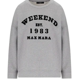 MAX MARA WEEKEND GOMMOSO GREY SWEATSHIRT