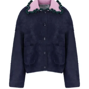 ESSENTIEL JARDENER BLUE CARDIGAN