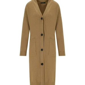 MAX MARA WEEKEND GODEZIA CAMEL LONG CARDIGAN