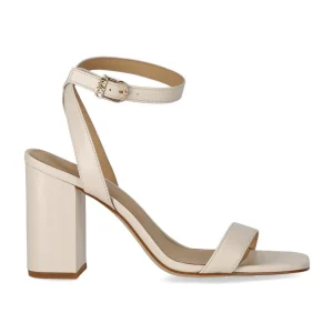 MICHAEL KORS MERRIAM CREAM HEELED SANDAL