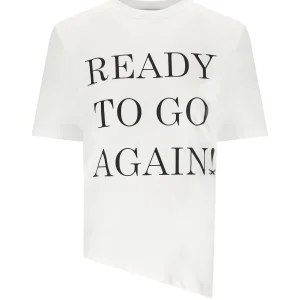 ELISABETTA FRANCHI GESSO ASYMMETRIC T-SHIRT