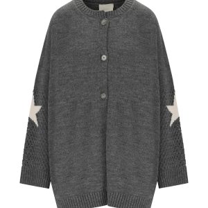 K.K. GREY MAXI CARDIGAN