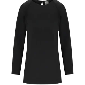 MM MAX MARA UNDICI BLACK BLOUSE