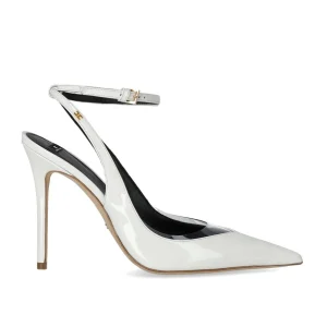 ELISABETTA FRANCHI IVORY SLINGBACK PUMP
