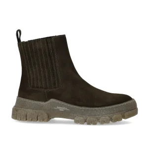 MAX MARA WEEKEND GENEPI MILITARY GREEN CHELSEA BOOT