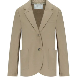 HARRIS WHARF LONDON DOVE GREY SINGLE-BREASTED BLAZER