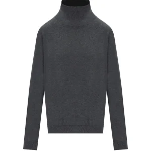 MAX MARA WEEKEND KIKU GREY TURTLENECK SWEATER