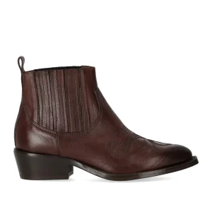 DUCCIO DEL DUCA EBONY TEXAN ANKLE BOOT