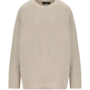 MAX MARA WEEKEND PESO BEIGE CREWNECK SWEATER