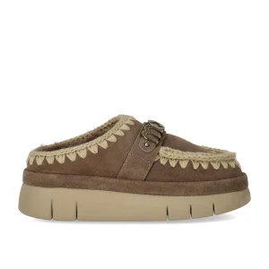 MOU BOUNCE WELT SUEDE ELEPHANT GREY CLOG