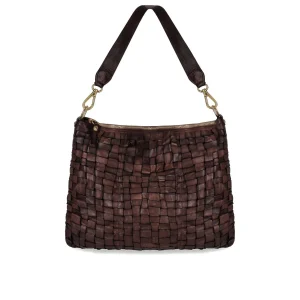 CAMPOMAGGI CARLA L DARK BROWN SHOULDER BAG