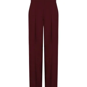 ESSENTIEL ANTWERP IZI BURGUNDY TROUSERS