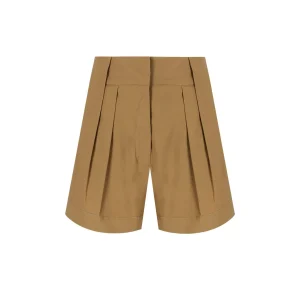 FEDERICA TOSI CLASSIC KHAKI SHORTS