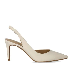 MICHAEL KORS ALINA FLEX CREAM SLINGBACK PUMPS