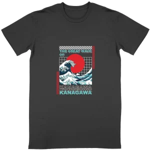 T-shirt japonais Grande Vague de Kanagawa