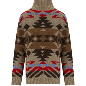 MAX MARA WEEKEND ERITREA BROWN TURTLENECK SWEATER