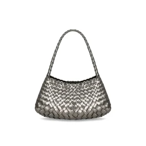 DRAGON DIFFUSION ROSANNA MINI SILVER SHOULDER BAG