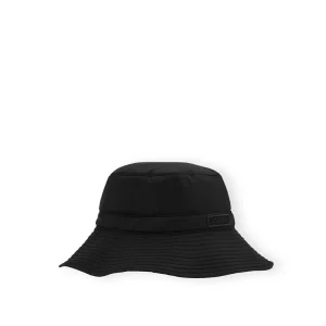 GANNI BLACK BUCKET HAT