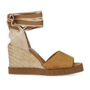 PALOMITAS HEDERA CARAMEL WEDGE ESPADRILLE SANDAL