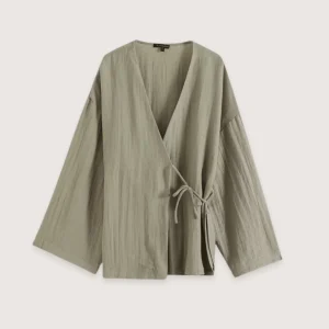 Kimono court vert sauge