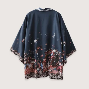 Kimono japonais | Vert Mystique